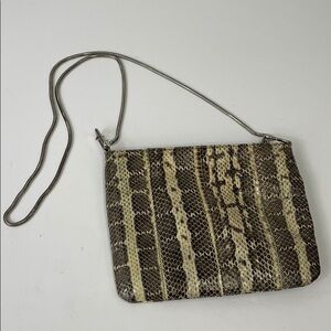 HASTINGS AND SMITH faux snake skin bag crossbody